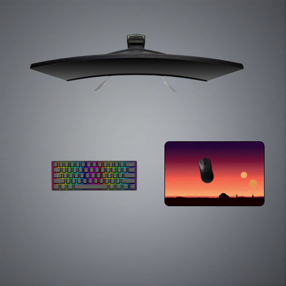Star Wars Tatooine Design Gaming Mouse Pad - M-XXL Size for Computer Desk