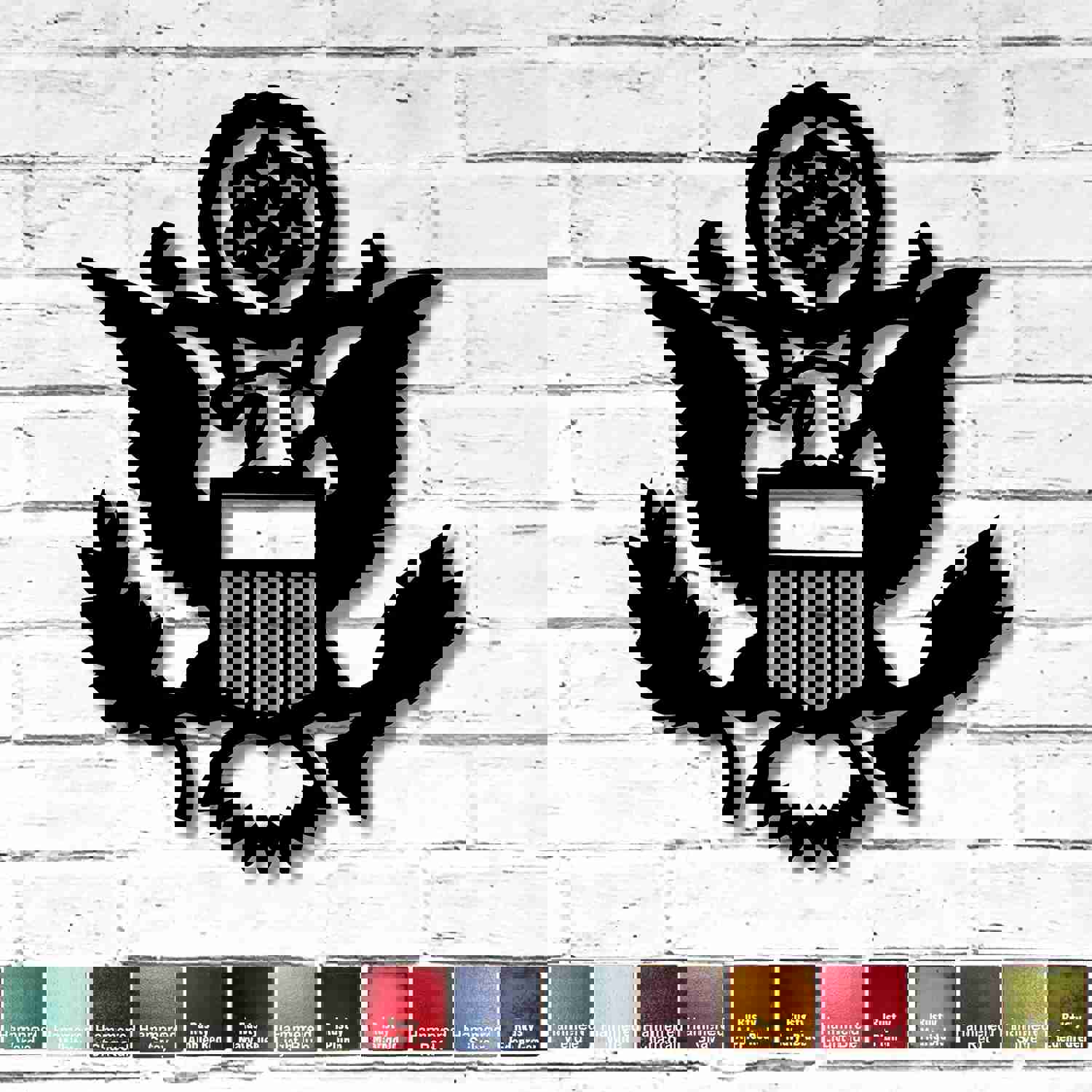 Military Symbol - Handmade Metal Wall Art for Home Decor - USA Made - Free Shipping