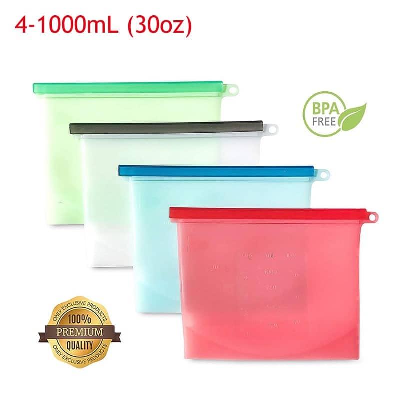Reusable Silicone Food Storage Bag - Eco-Friendly & Durable