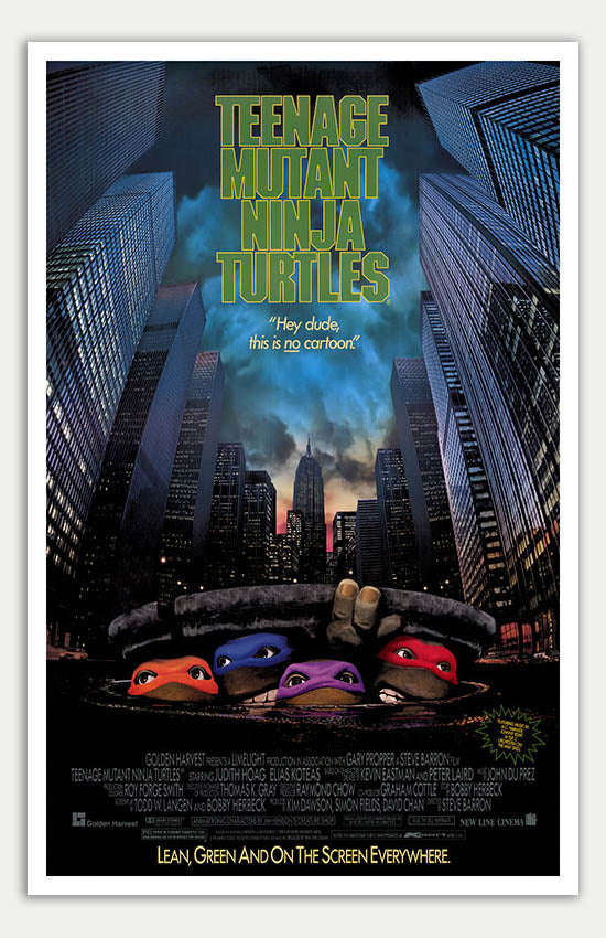 Teenage Mutant Ninja Turtles - 11 x 17 Movie Poster (1990 Reprint)