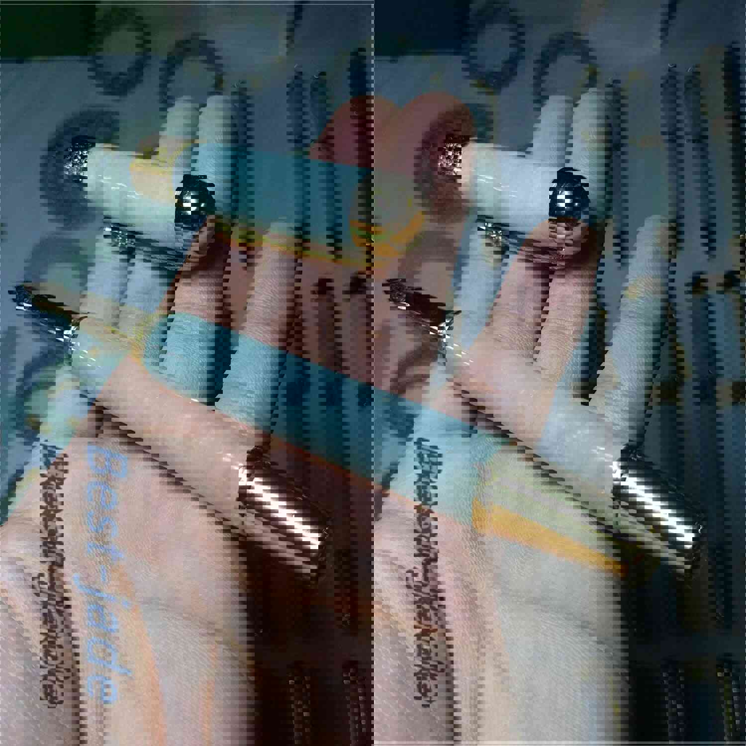 Natural Personalized Engraved Green Jadeite Pen - Custom Burma Jade Pen for Weddings, Nurses, Doctors, and Birthdays