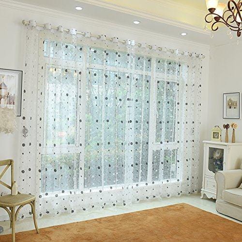 Birds Nest White Sheer Curtain