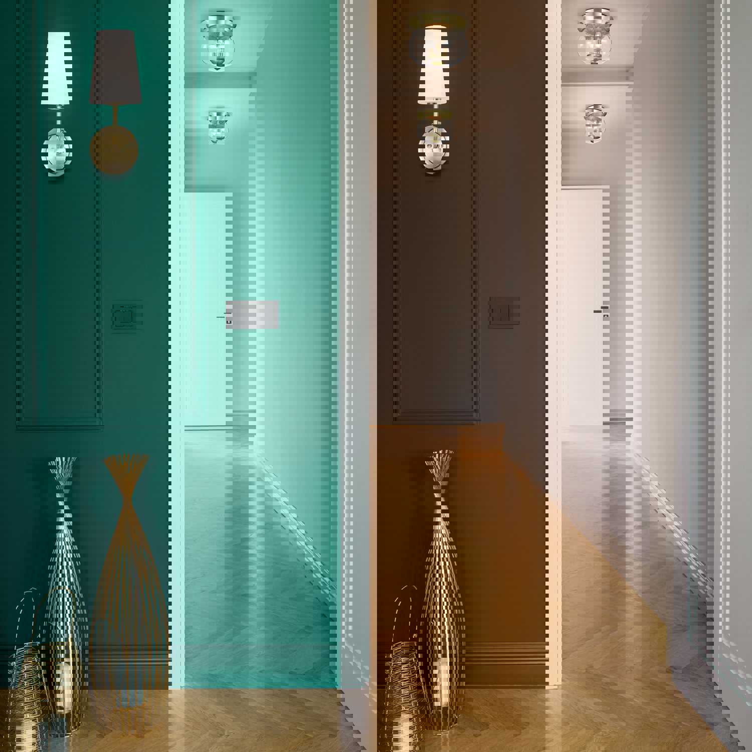 SATCO/NUVO Cordello 1 Light Sconce Vintage Brass Finish Etched White Opal Glass (60-7883)