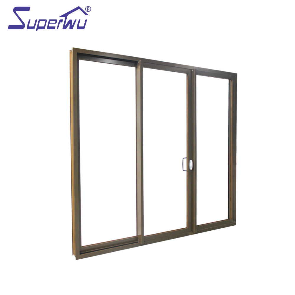 Customized Energy Efficient Hurricane Impact Glass Balcony Aluminium Sliding Doors