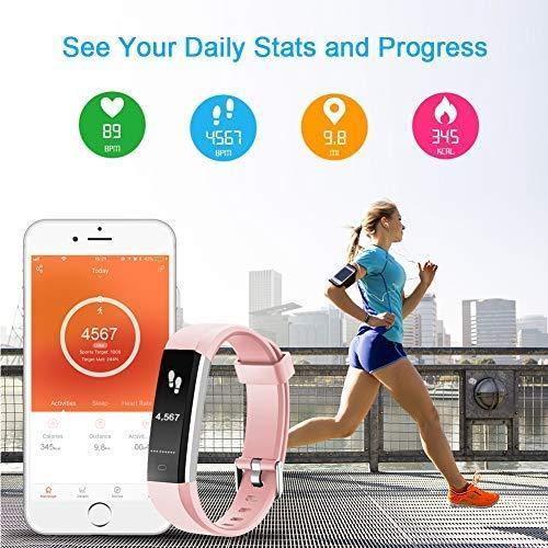 LETSCOM Fitness Tracker with Heart Rate Monitor, Activity & Sleep Tracker for All Ages