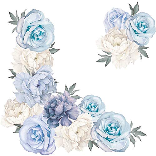 Amaonm Creative Removable 3D Peony Flower Wall Decals - DIY Floral Wall Sticker for Home Decor