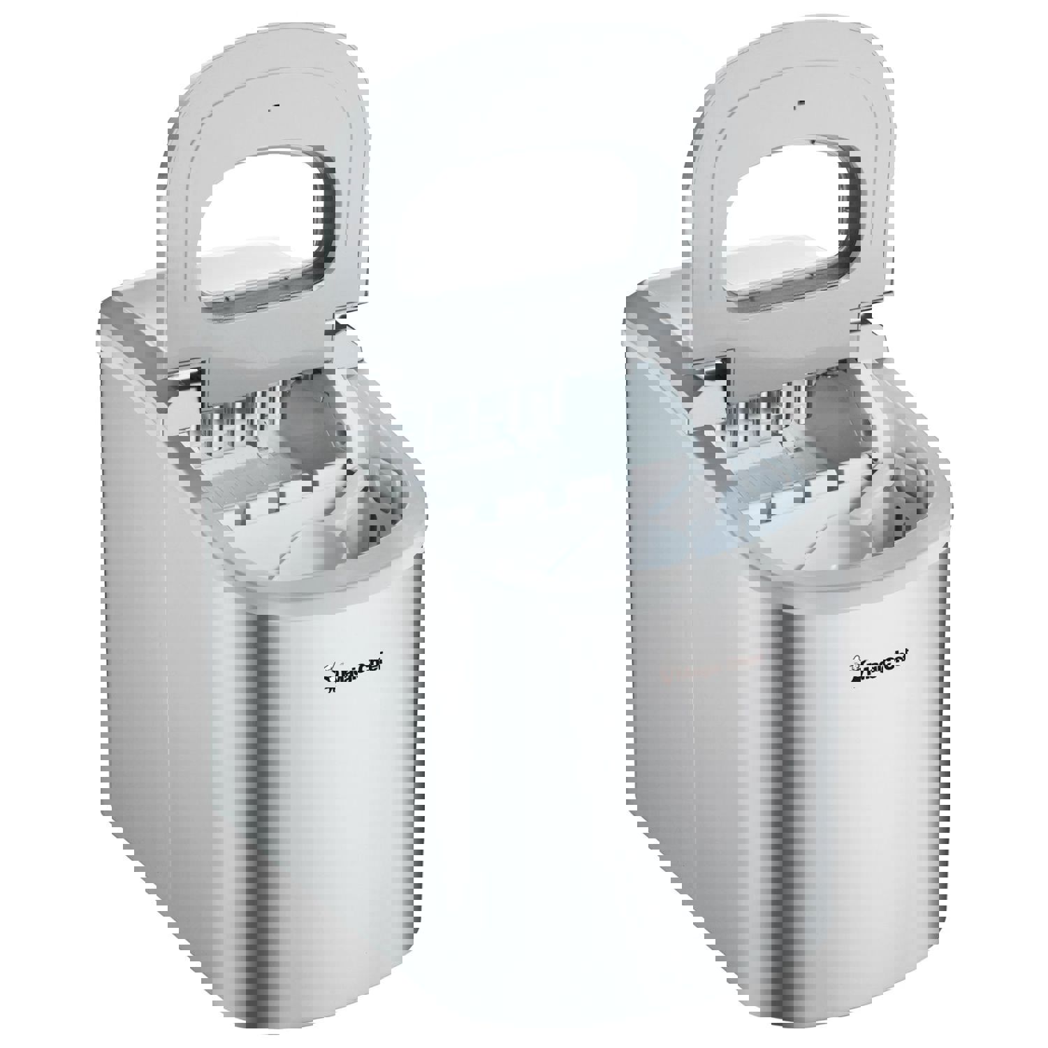 Magic Chef 27 lbs. Portable Ice Maker in Silver MCIM22SV