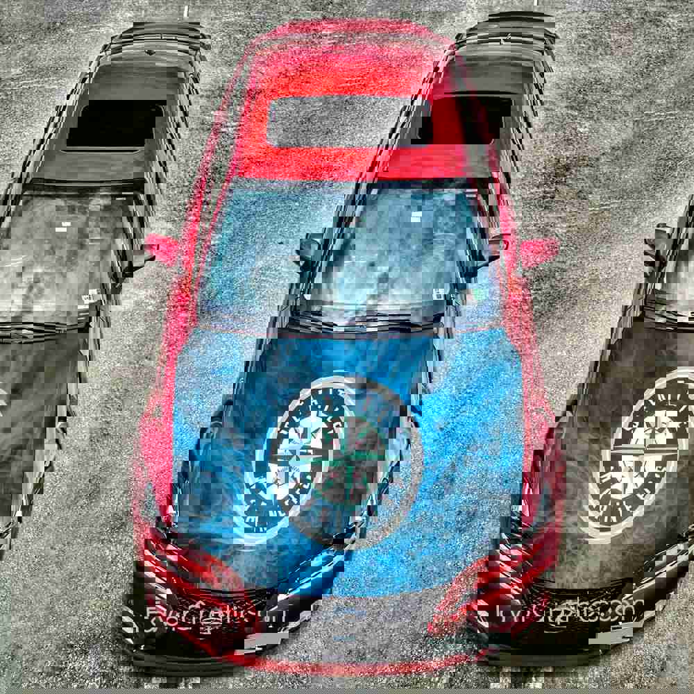 Seattle Mariners Itasha Car Vinyl Hood Wrap Decal Sticker
