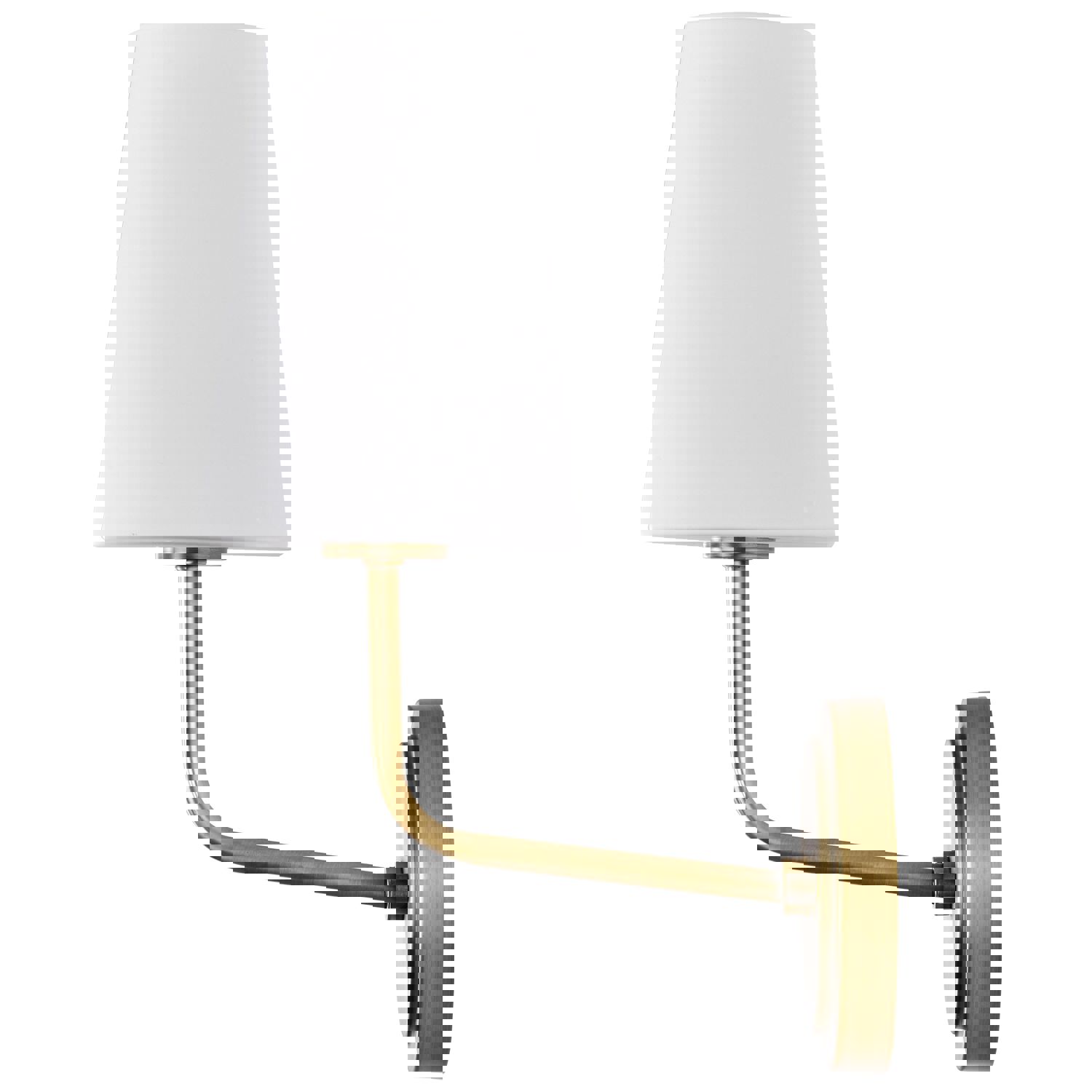 SATCO/NUVO Cordello 1 Light Sconce Vintage Brass Finish Etched White Opal Glass (60-7883)