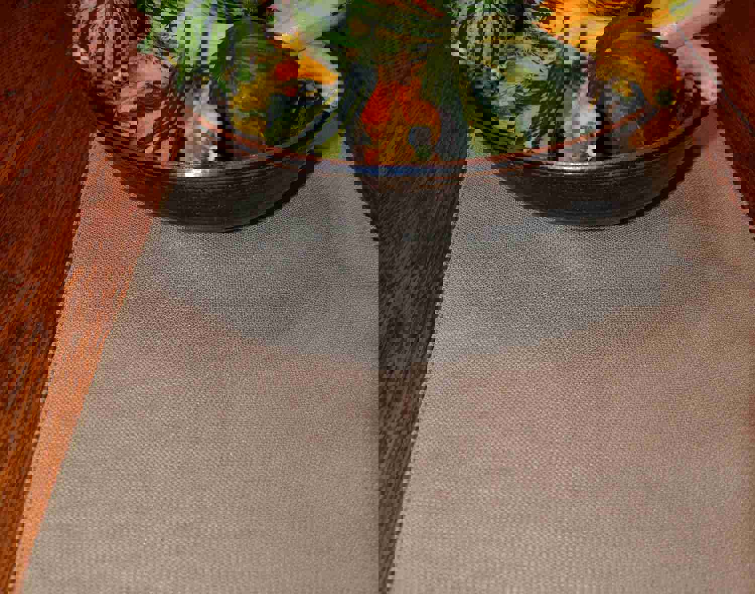 Faux Burlap Table Runner Set of 4