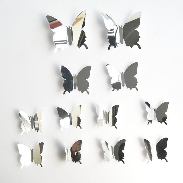 Creative Butterfly Refrigerator Sticker - DIY Wall Decoration for Home and Kitchen