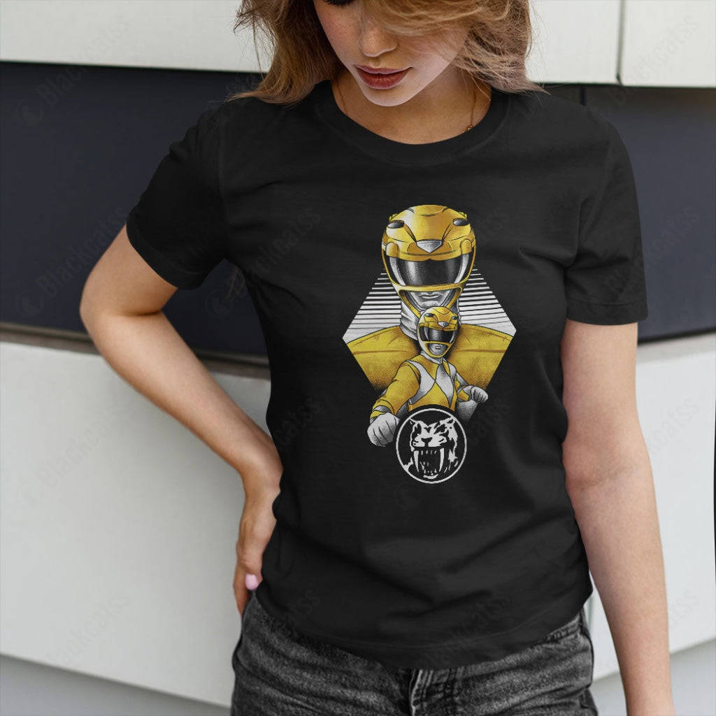 The Yellow Ranger Custom Graphic Cotton T-Shirt