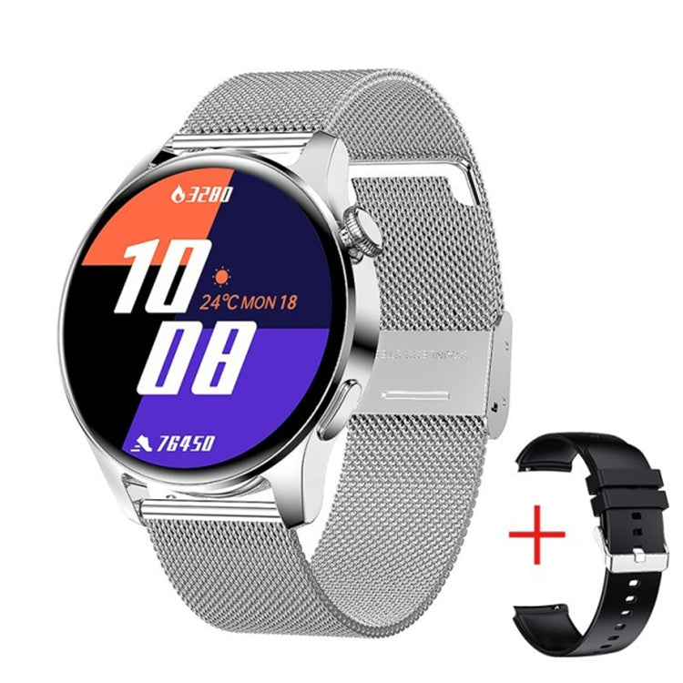 LIGE BW0256 2022 Full Circle Touch Screen Steel Band Luxury Smart Watch for Men - Waterproof Fitness Watch with Call Function