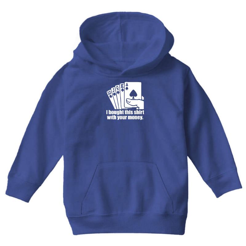 Poker Youth Hoodie by MDK ART - Stylish and Comfortable