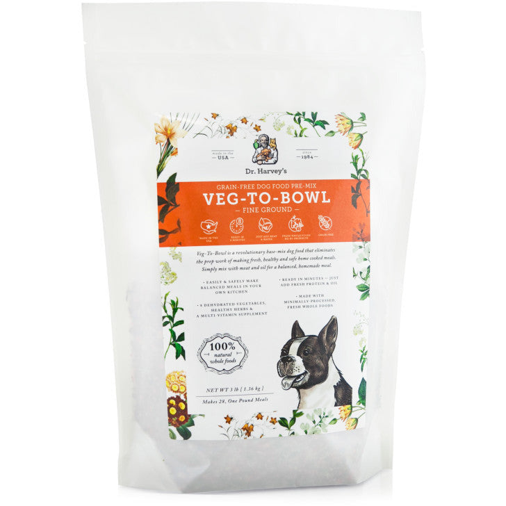 Dr. Harveys Grain-Free Dog Food Pre-Mix - Veg-To-Bowl (Fine Ground)