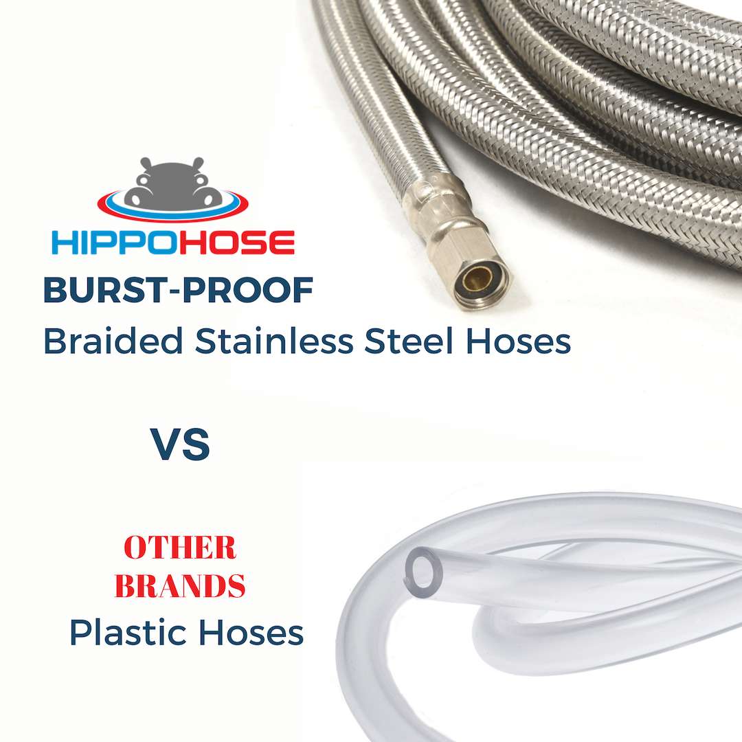 Hippohose Refrigerator Hose / Ice Maker Water Supply Hose