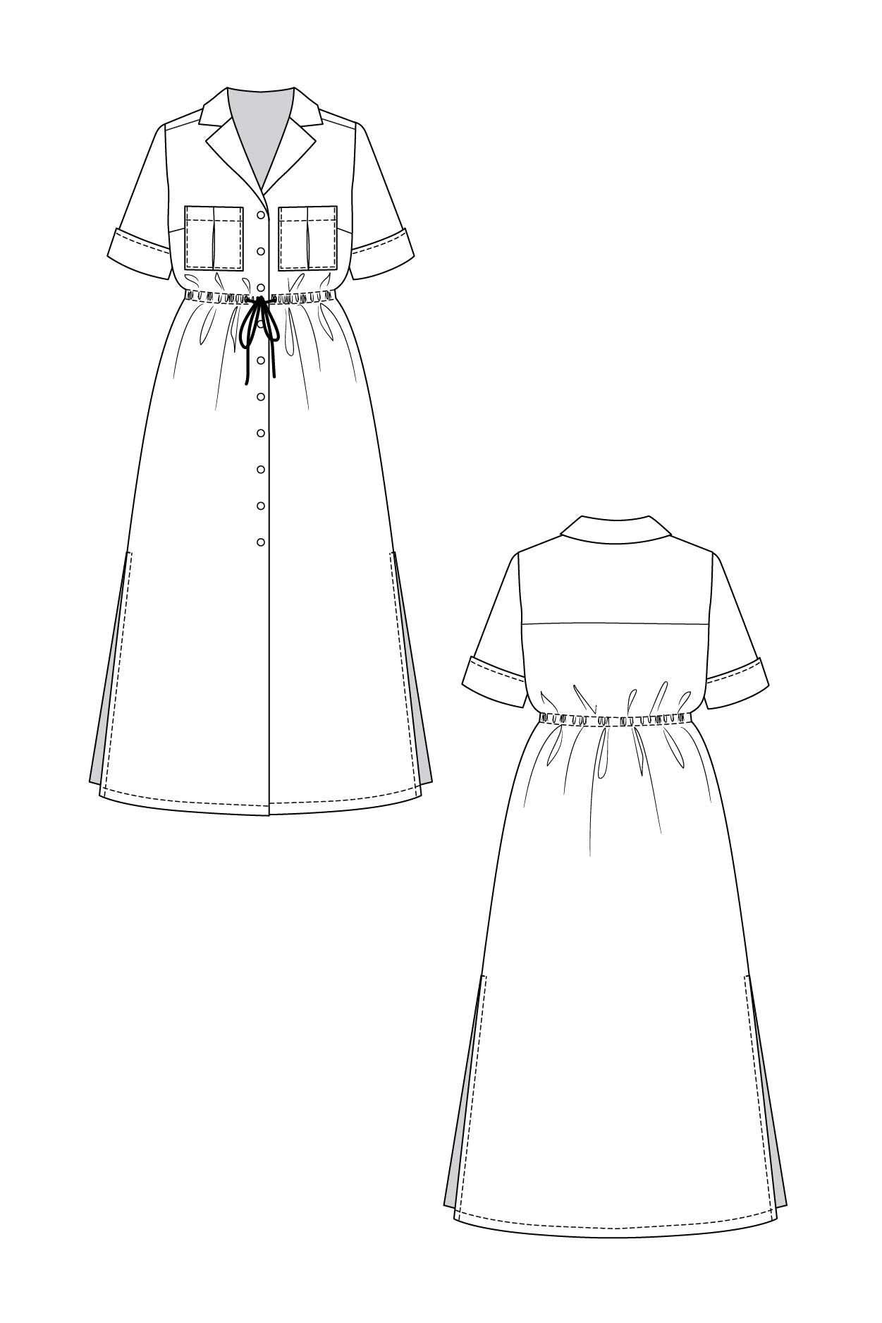 Named Clothing Reeta Shirt Dress Digital PDF Pattern