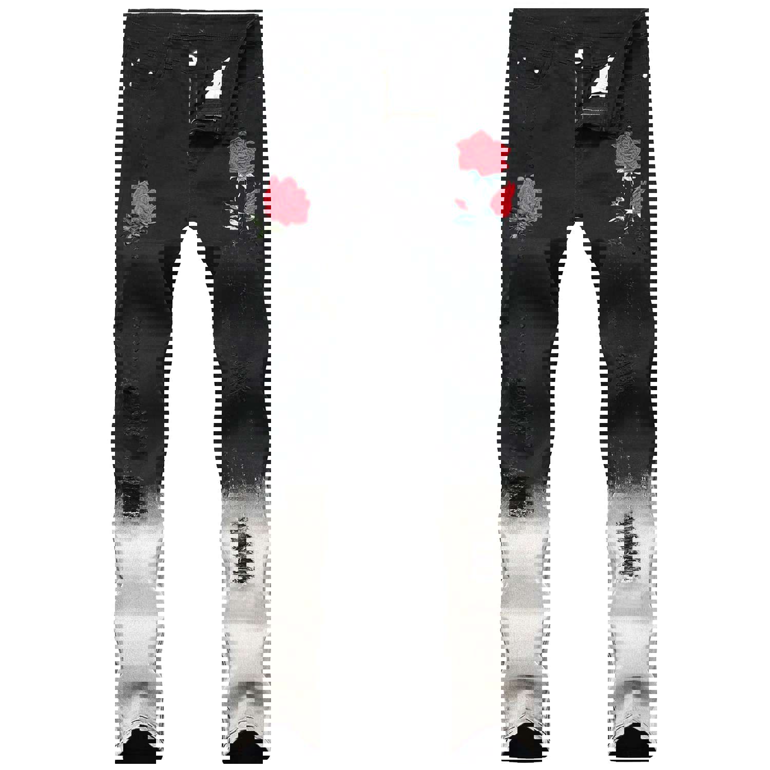 Maxime Black Feet Pants Rose Jeans - Stylish and Comfortable