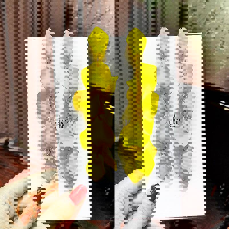 2022 Korea Exaggerated Rose Petals Earrings for Women - 5 Colors Beach Party Jewelry Gift