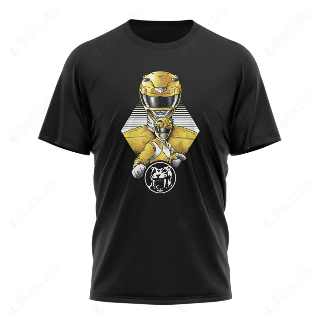 The Yellow Ranger Custom Graphic Cotton T-Shirt