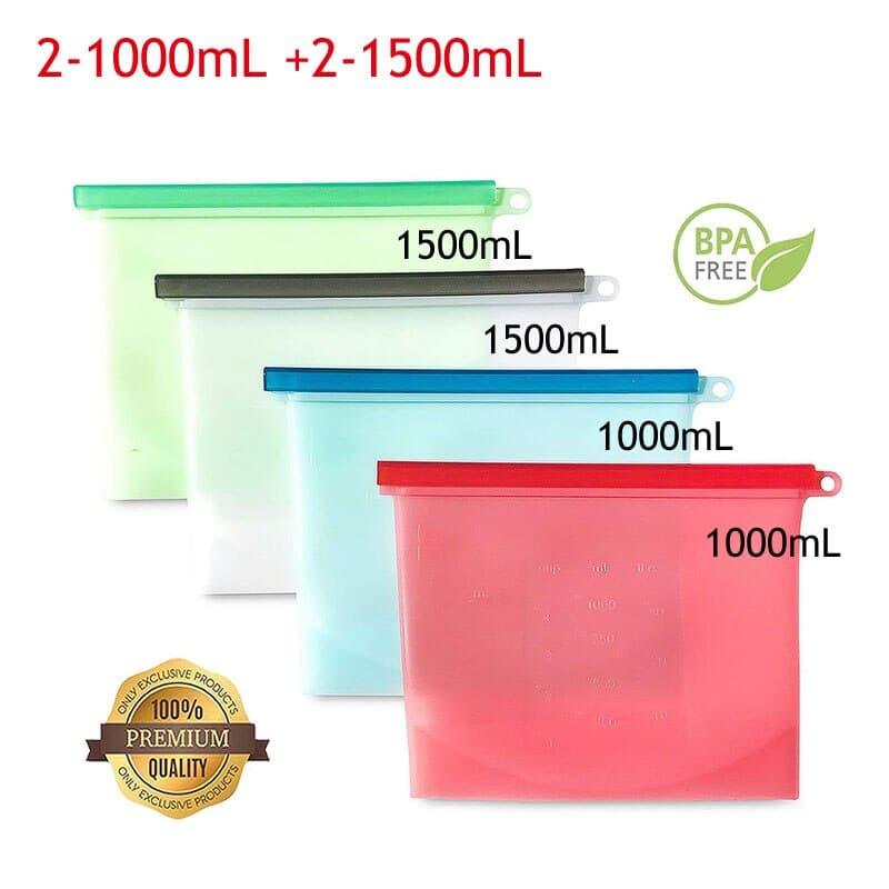 Reusable Silicone Food Storage Bag - Eco-Friendly & Durable