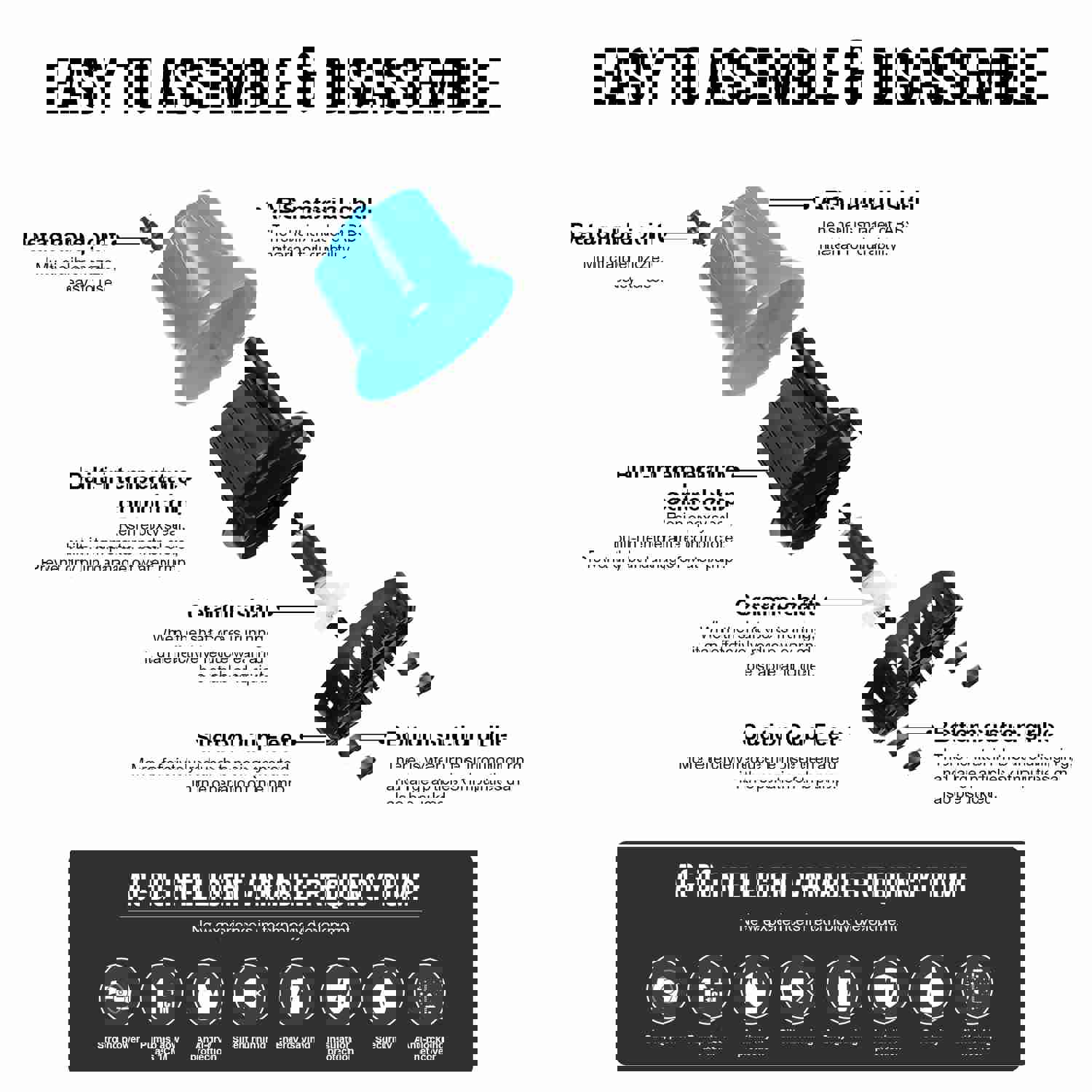 158 GPH Bottom Feed Submersible Water Pump - 9W Energy Efficient, Low-Suction