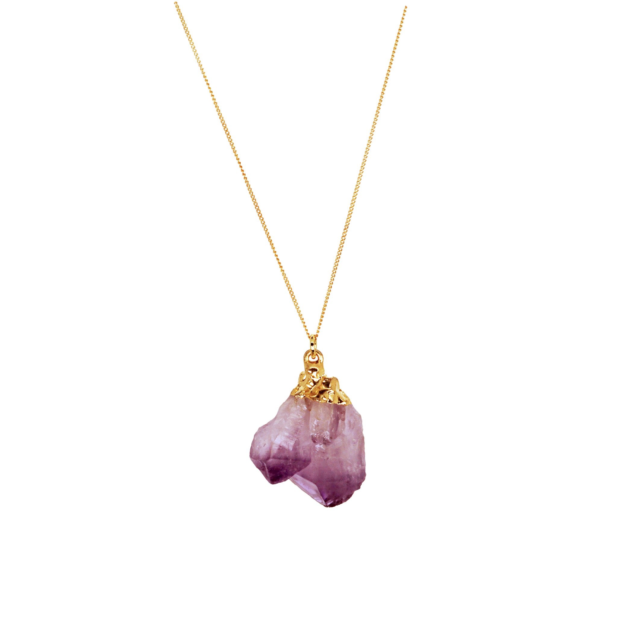 Amethyst Necklace - 14k Gold Filled