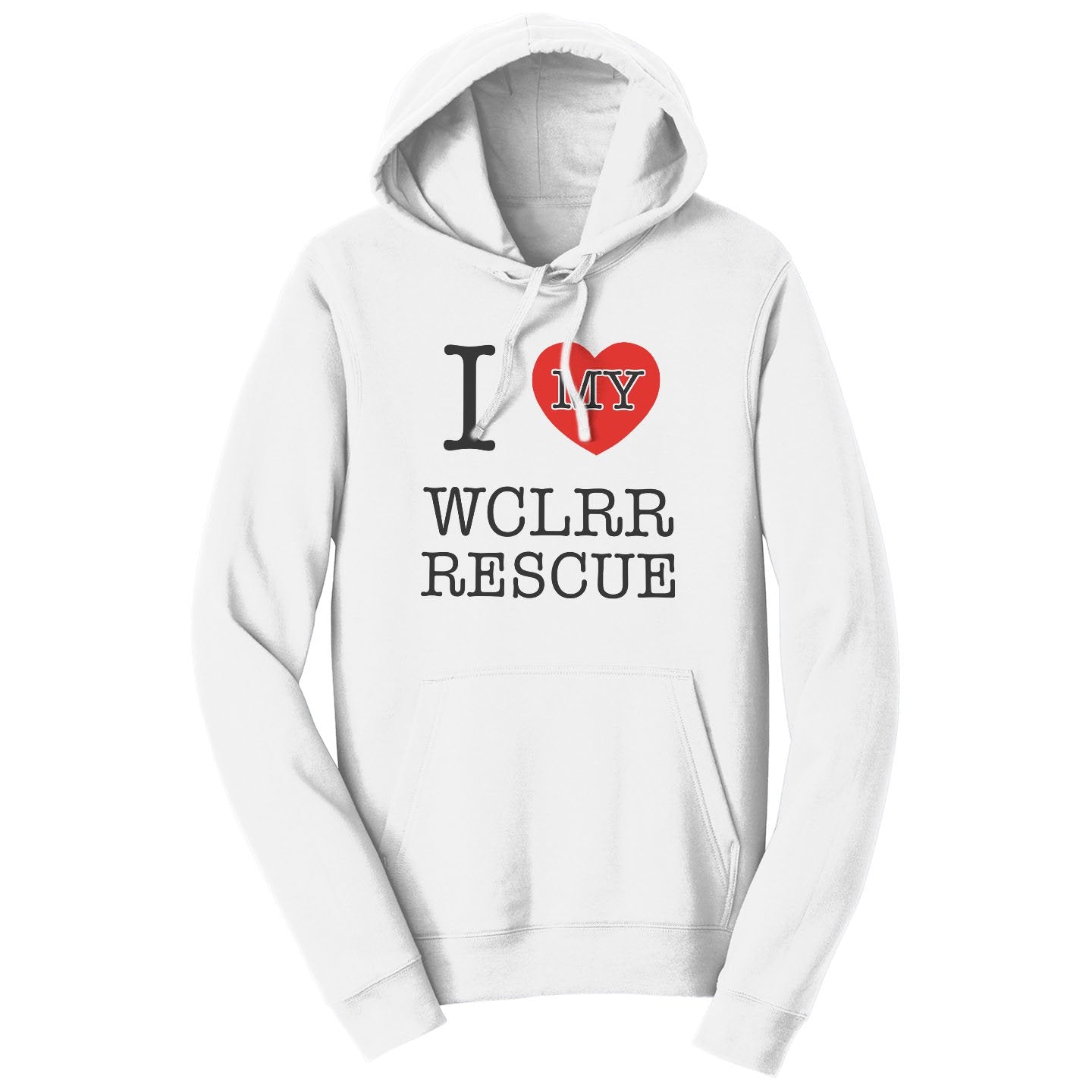 I Heart My WCLRR Rescue - Adult Unisex Hoodie Sweatshirt