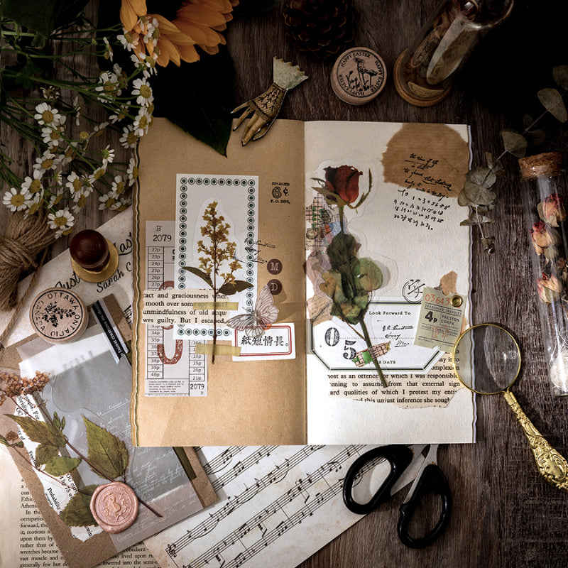 Dried Flowers Clear Stickers Pack