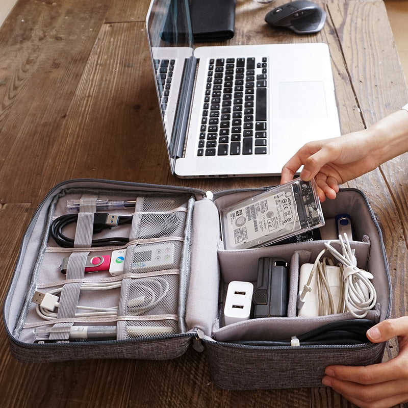 Waterproof Universal Electronics Cable Organizer Bag for Travel Accessories