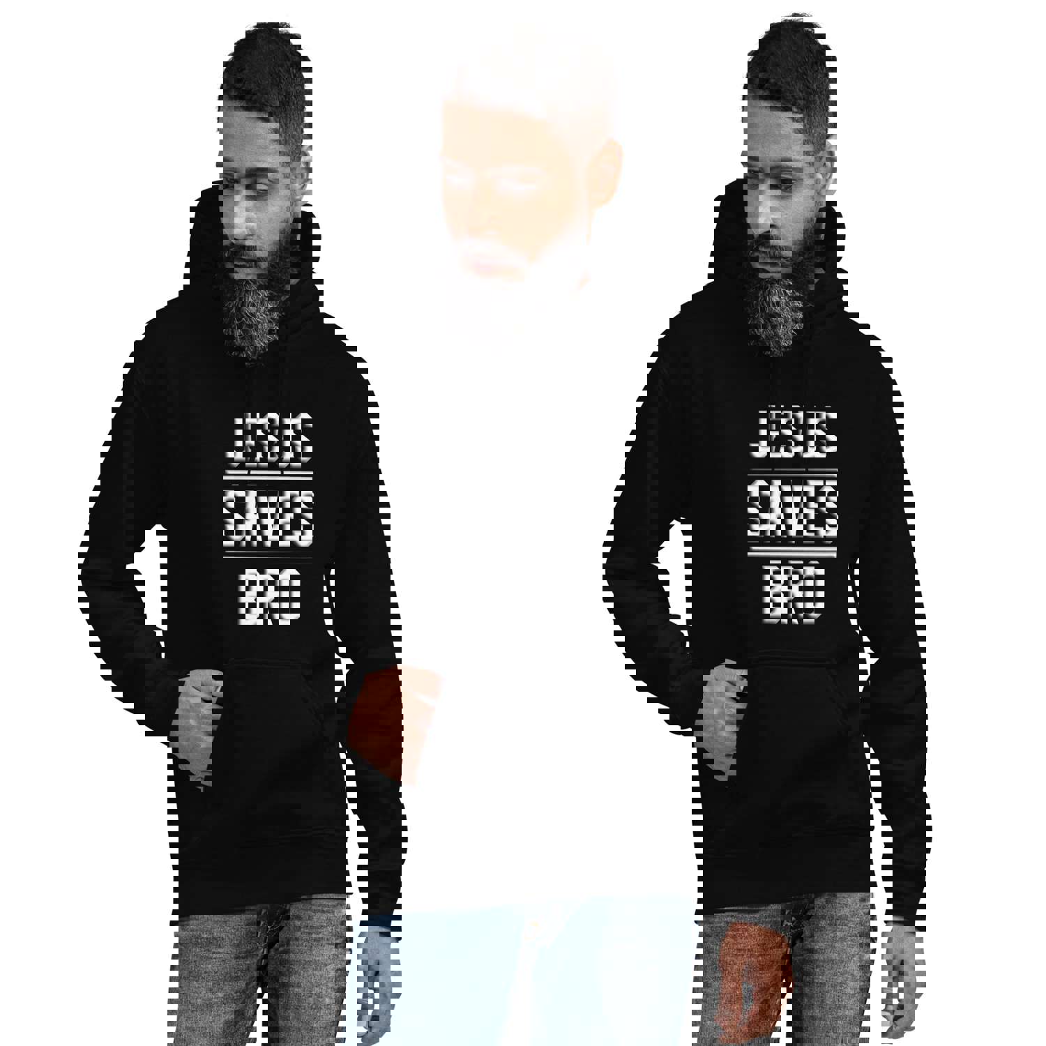 Jesus Saves Bro Hoodie - Soft and Stylish Unisex Hoodie