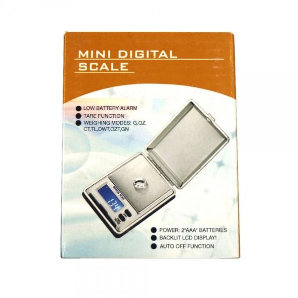 DS-18 500g / 0.1g 1.5inch LCD Precision Pocket Electronic Jewelry Scale Silver Gray