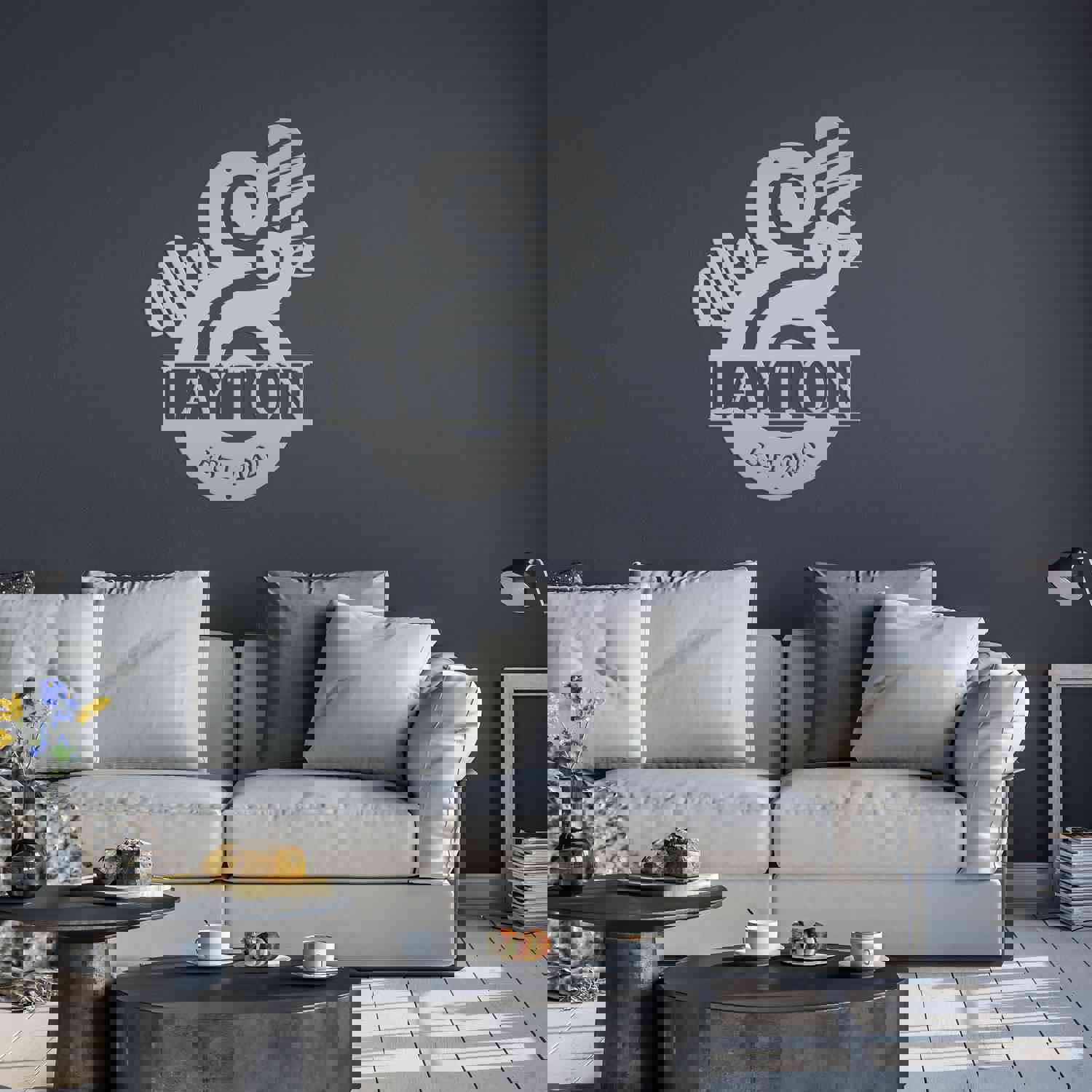 Personalized Last Name Sign - Elegant Mr. & Mrs. Metal Wall Decor, Custom Wedding Gift for Couples