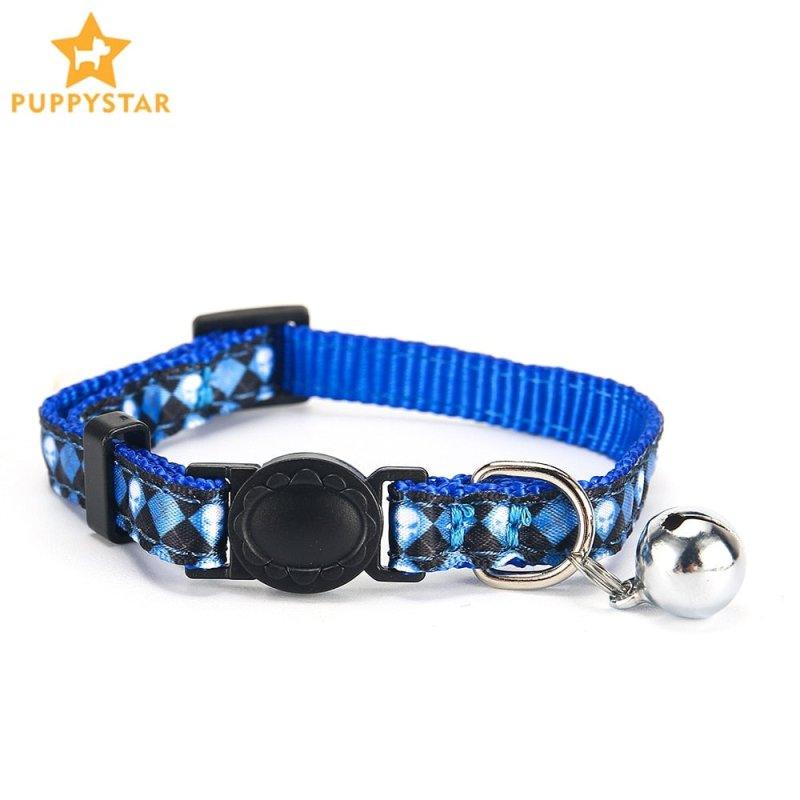 Solid Skull Braid Plastic Breakaway Dog Collar with Bells for Small Medium Dogs & Cats