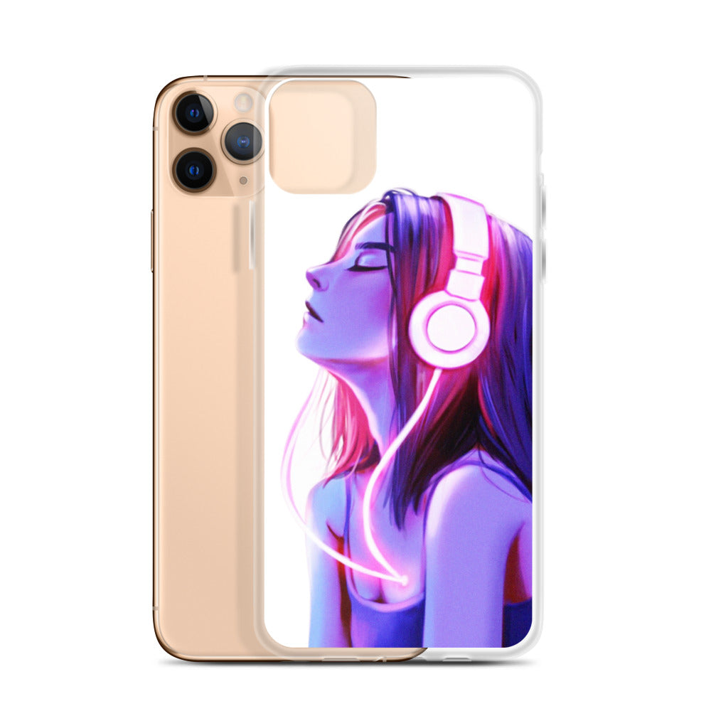 Music Girl iPhone Case - Sleek Protection with Wireless Charging