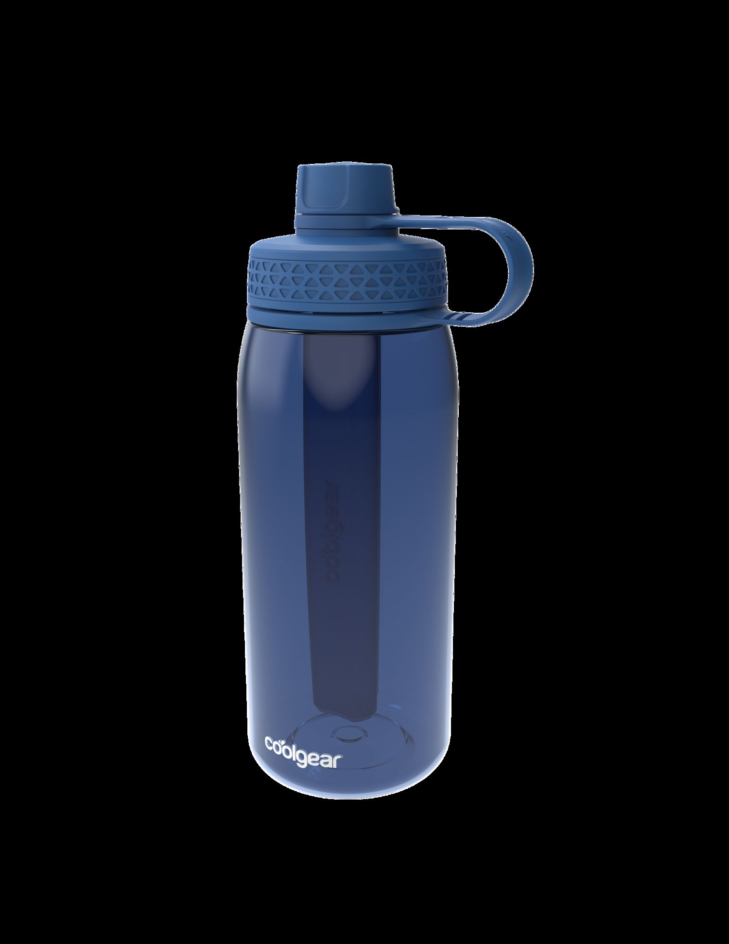 Cool Gear 4-Pack 32 oz System Chugger Bottle with Freezer Stick - Large Capacity Water Bottle for Gym, Outdoors, Travel