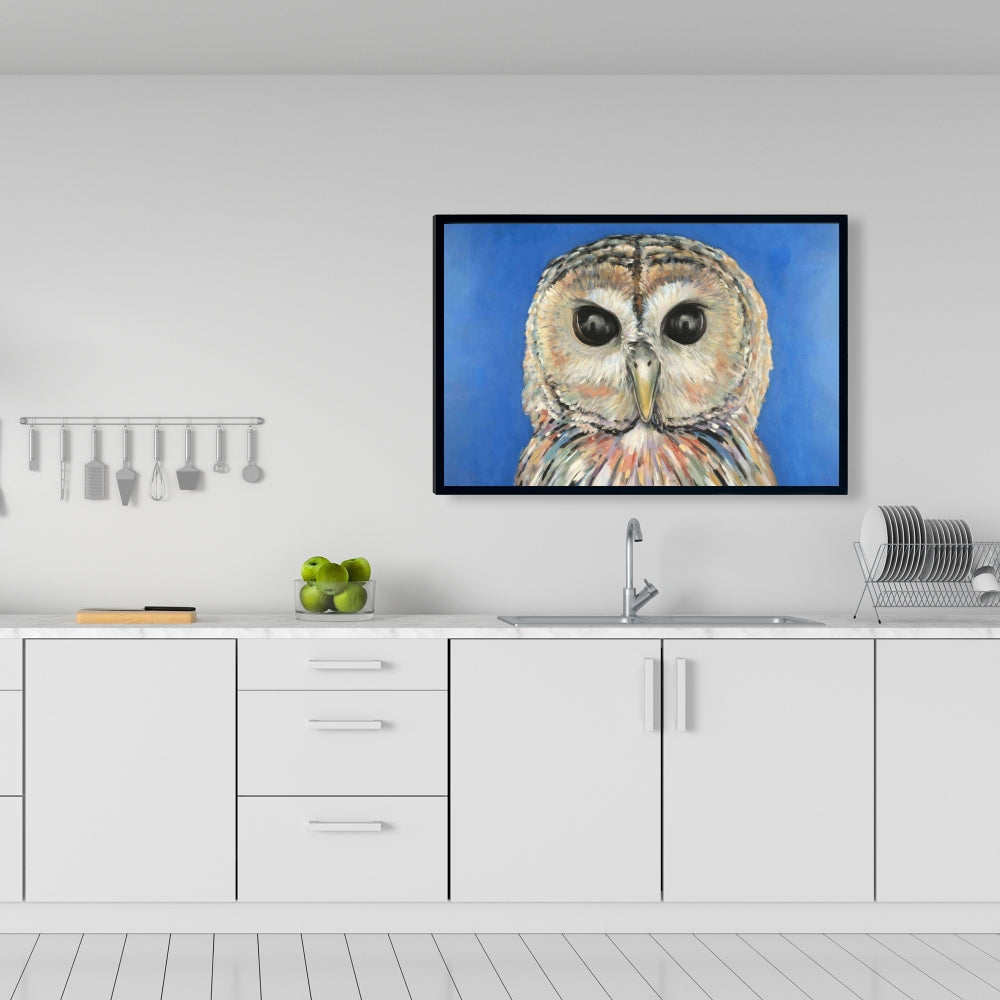 Colorful Spotted Owl Fine Art Gallery Wrapped Canvas 24x36