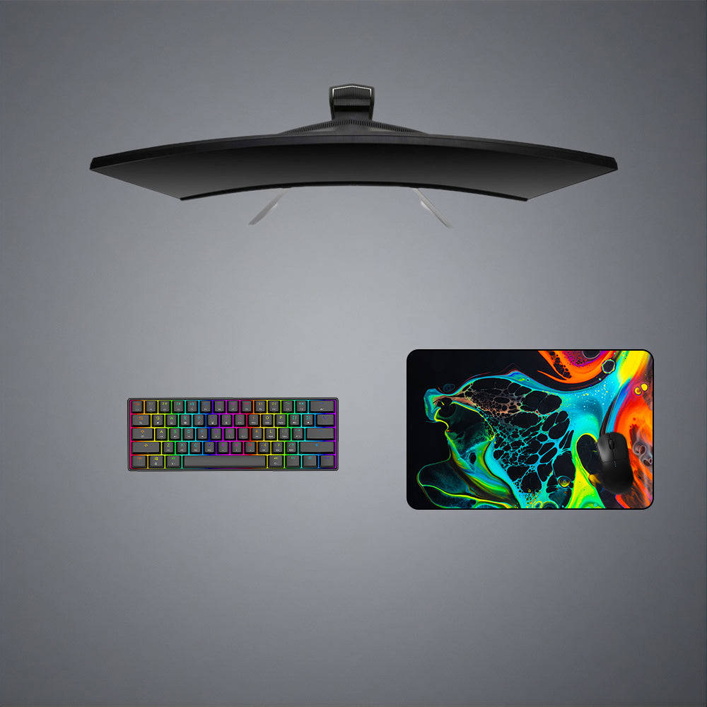 Paint Mix Closeup Design M-XXL Size Gaming Mouse Pad, Computer Desk Mat
