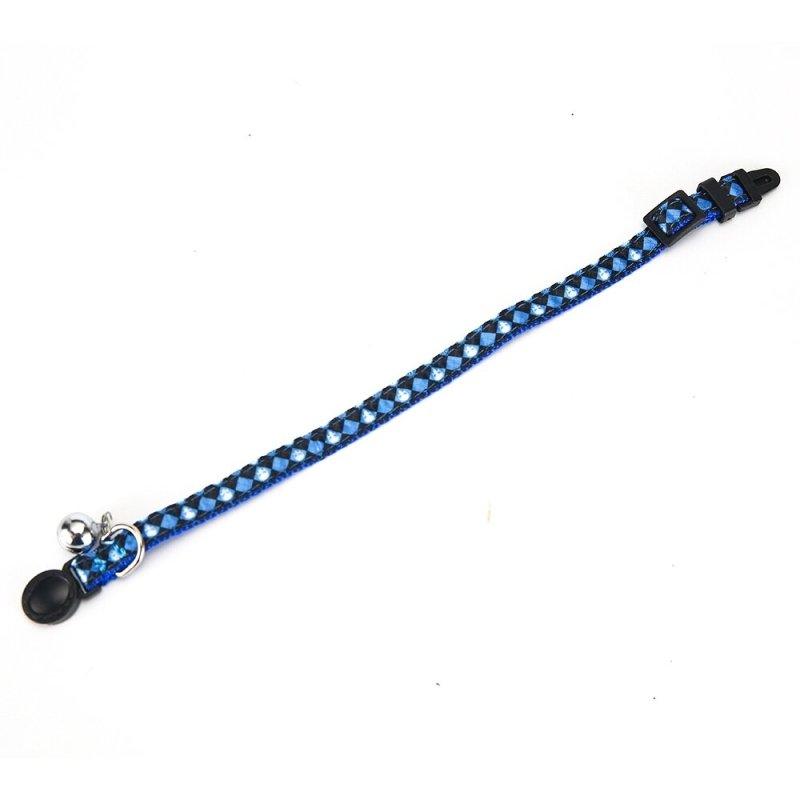 Solid Skull Braid Plastic Breakaway Dog Collar with Bells for Small Medium Dogs & Cats