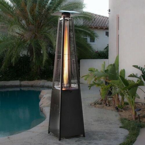 Luminesce Outdoor Propane Pyramid Patio Heater Fire Pit Heat Lamp