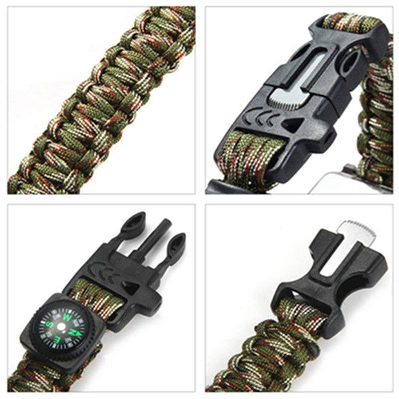 Men's Outdoor Survival Watch with Compass and Emergency Features