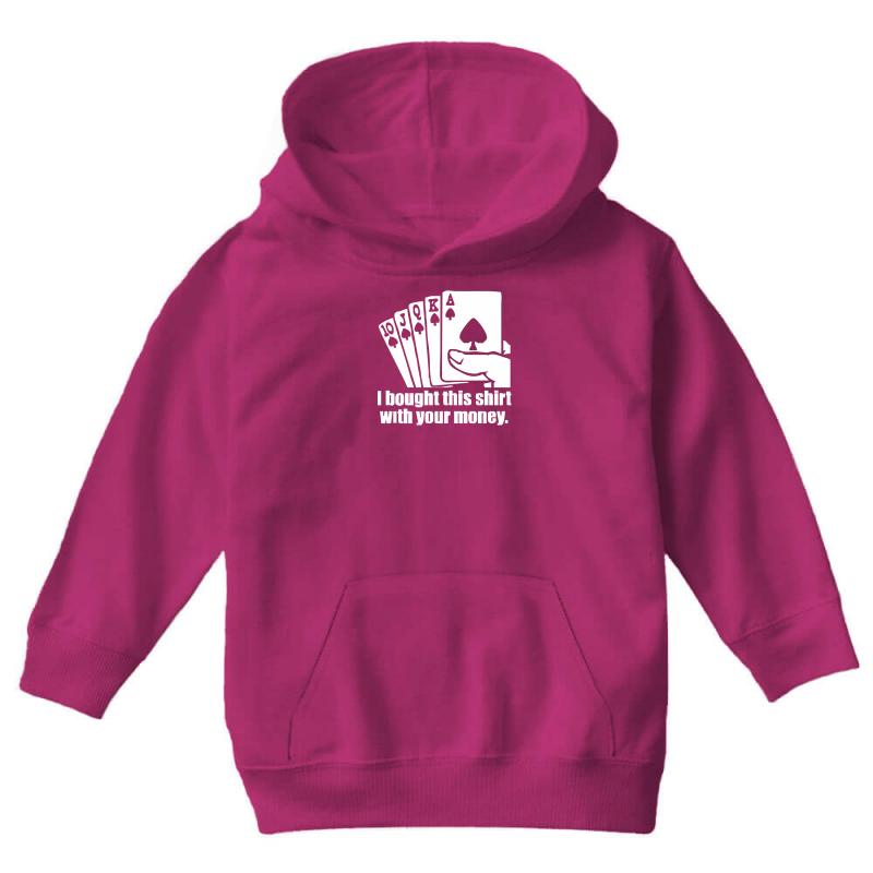 Poker Youth Hoodie by MDK ART - Stylish and Comfortable