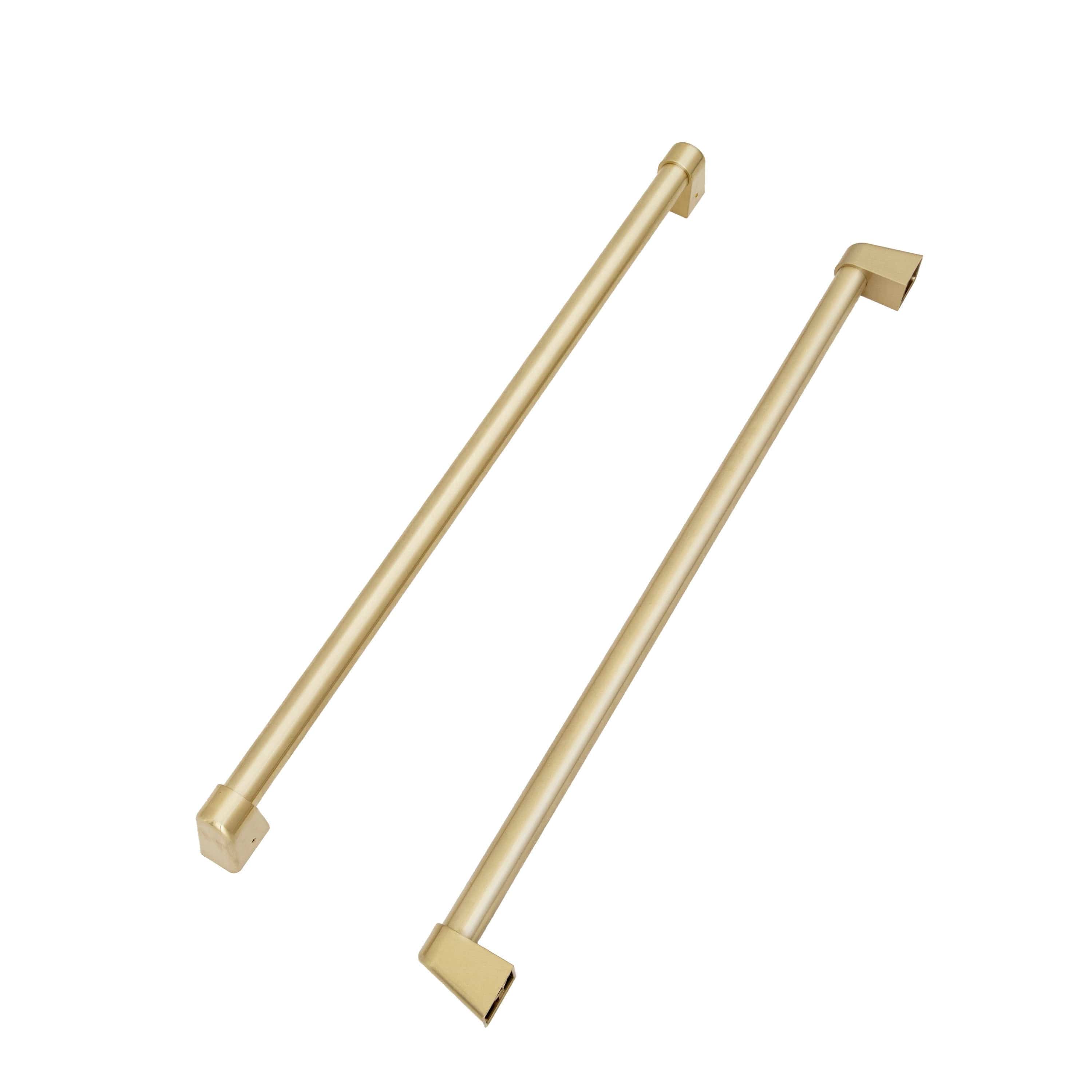 ZLINE 36 In. Autograph 22.5 cu. ft. Refrigerator with Ice Maker in Fingerprint Resistant Stainless Steel and Champagne Bronze Accents