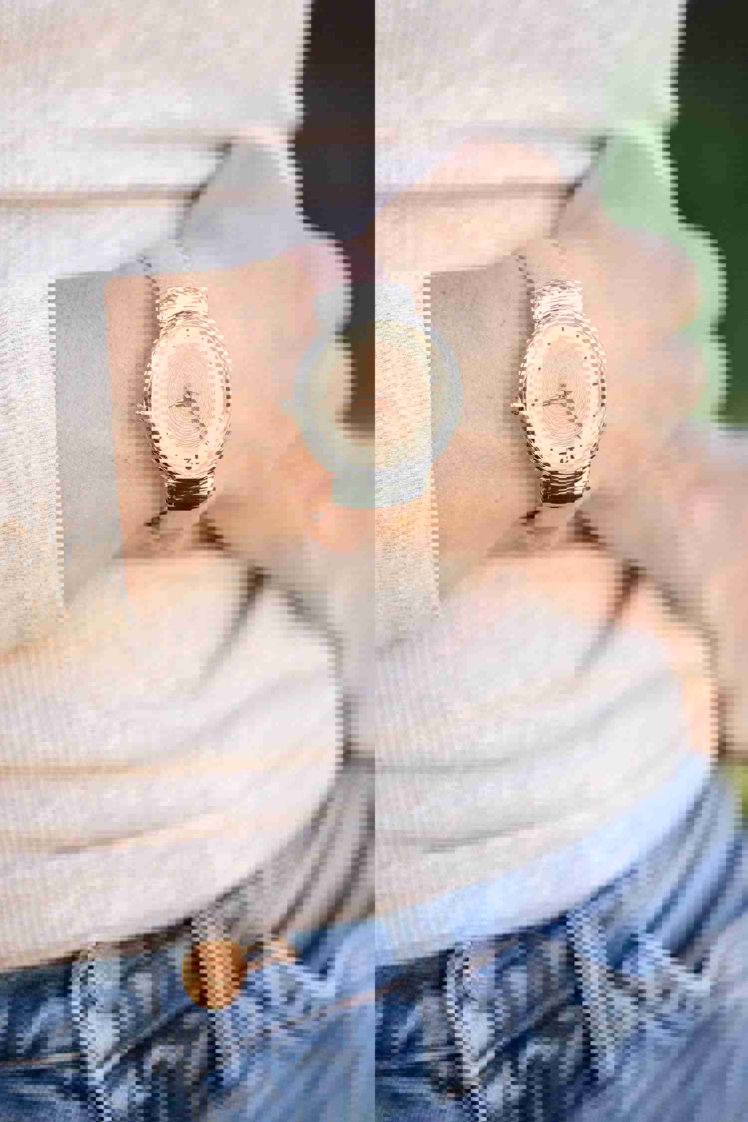 Women's Tree Ring Watch - Unique 40th Birthday & Anniversary Gift