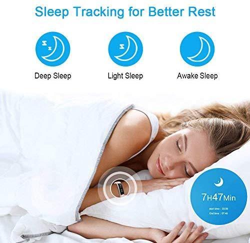 LETSCOM Fitness Tracker with Heart Rate Monitor, Activity & Sleep Tracker for All Ages
