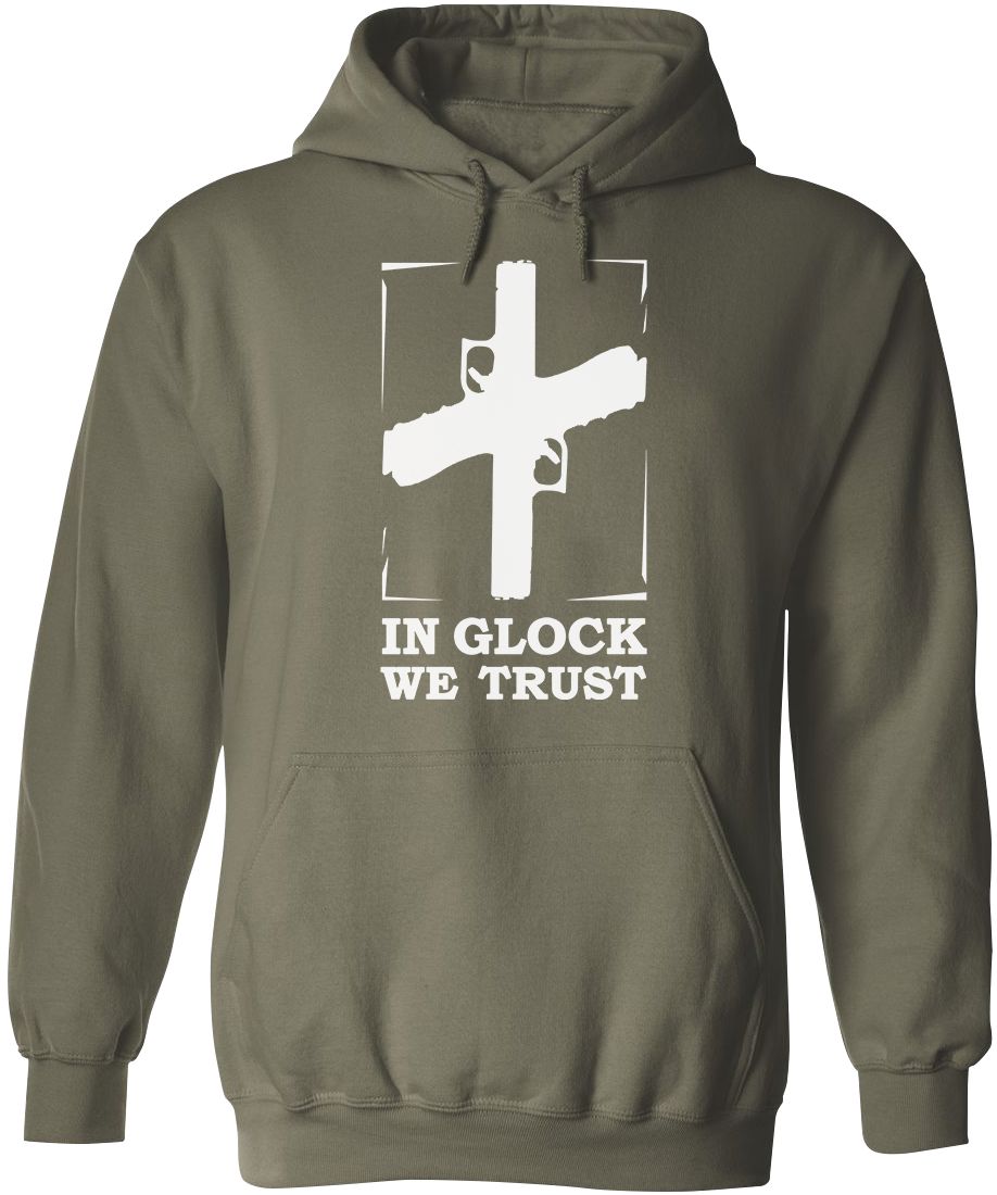 In Glock We Trust Mens Hoodie