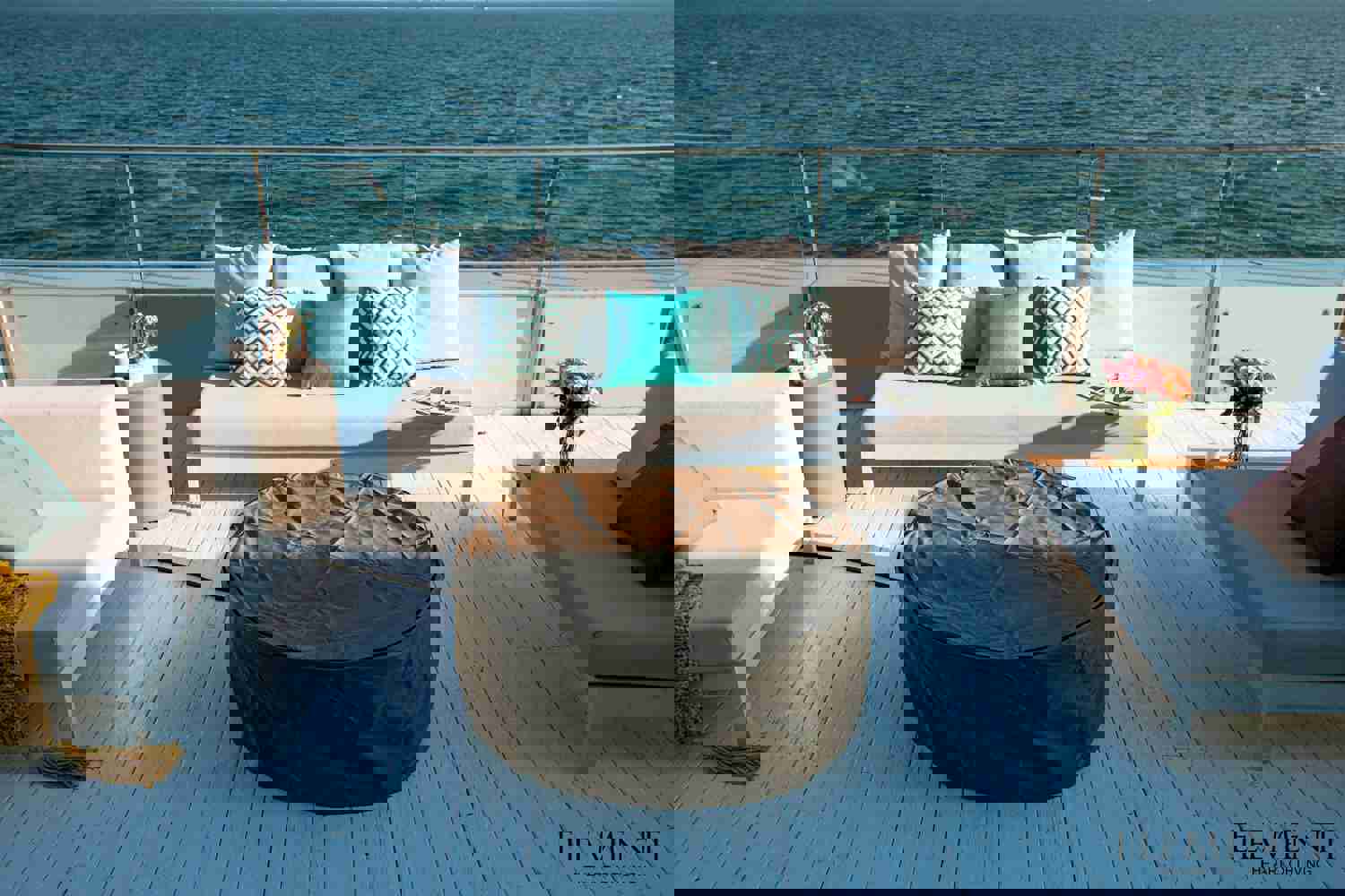 Lunar Bowl Concrete Round Fire Pit Table - Light Gray