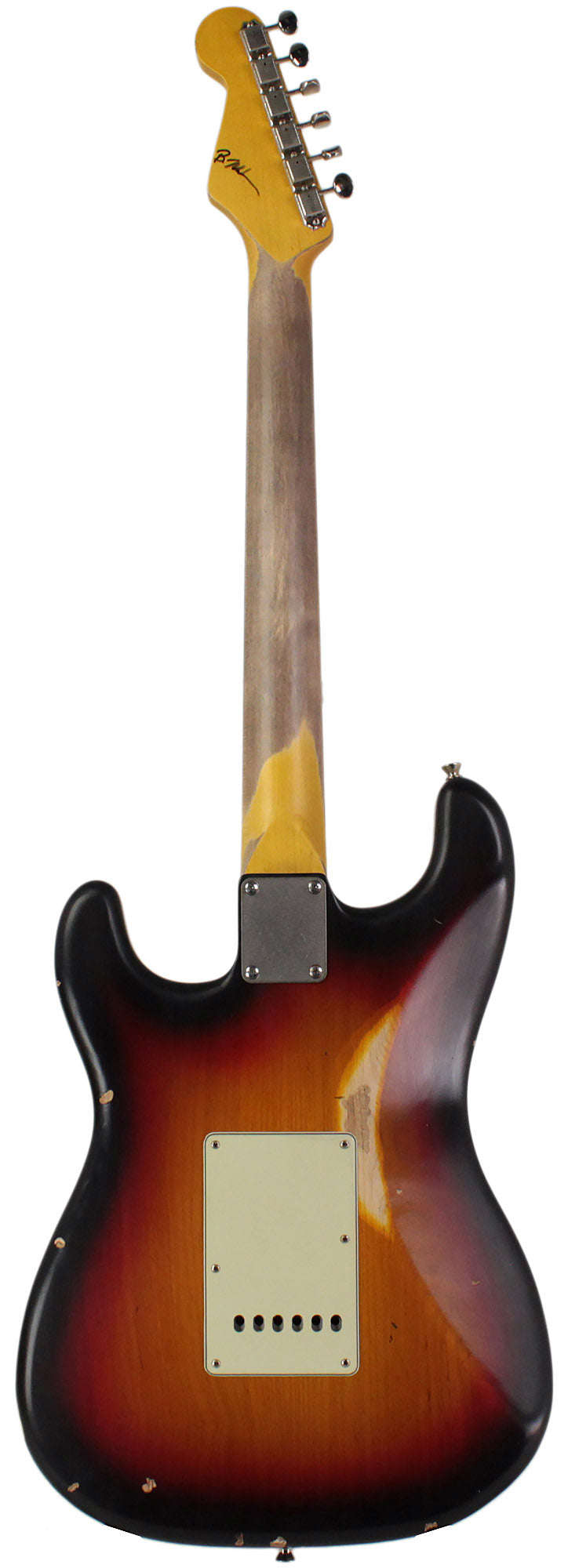 Nash S-63 Guitar, 3 Tone Sunburst, HSS, Medium Aging