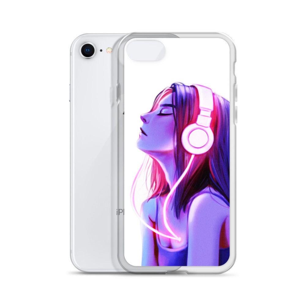 Music Girl iPhone Case - Sleek Protection with Wireless Charging
