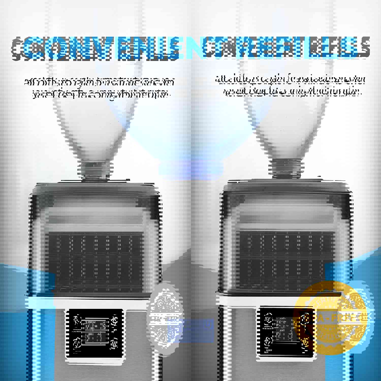 Newair Countertop Clear Ice Maker with FrozenFallTM Technology
